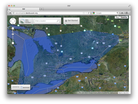 Map app helps bring nature into the equation